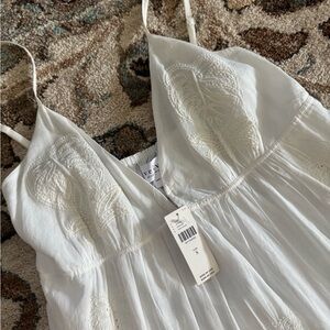 Velvet Cream Embroidered Dress Brand new with tags.